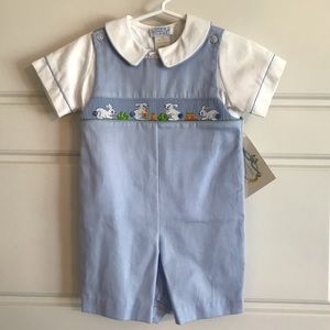 Easter Bunny Smocked Outift